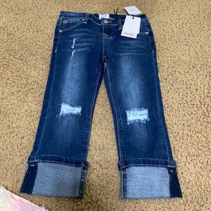 Hudson little girls crop Jean siZe 6x